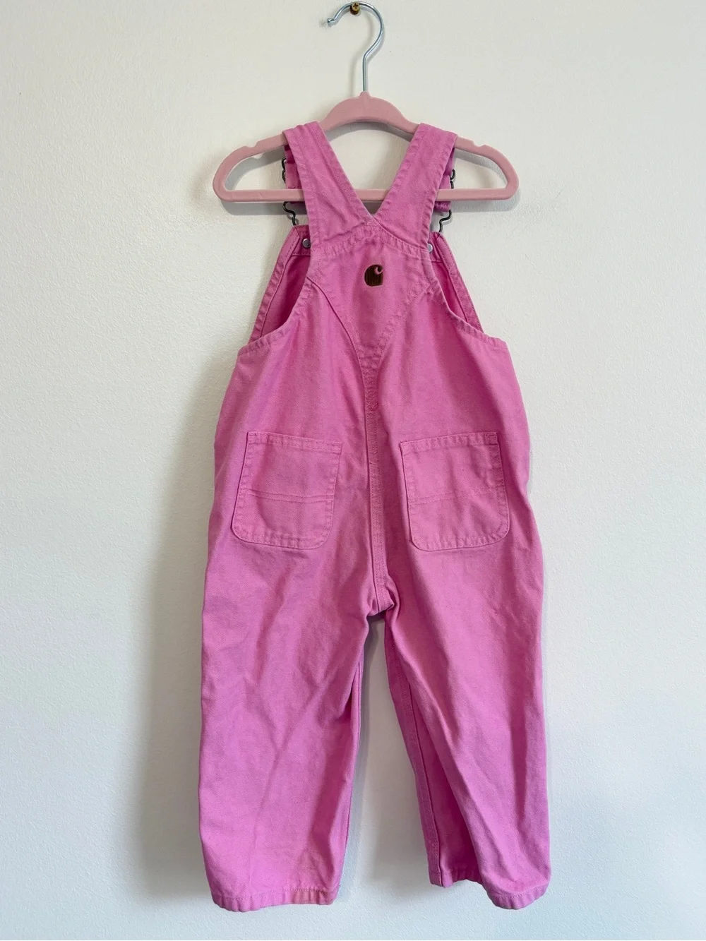 Carhartt Pink Overalls 2T Toddler Baby Girl’s Denim Cotton Fall Winter